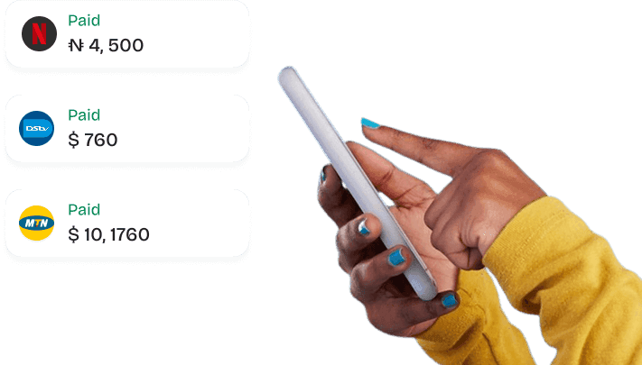 Settle bills in seconds, anytime